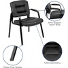 image:imageFlash Furniture Darwin Flash Fundamentals LeatherSoft Executive Reception Chair Modern Tufted Lounge Chair for Living Room or Office Black