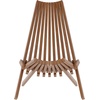 image:imageFlash Furniture Delia Commercial IndoorOutdoor Wood Folding Chair Low Profile Lounge for Patio Porch or Garden Versatile WeatherResistant Acacia Wood BrownBrown