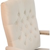 image:imageFlash Furniture Derrick Traditional Microfiber Tufted Swivel Office Chair with Wood Base Ergonomic Farmhouse HighBack Desk Chair Bomber BrownIvory Microfiber