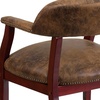 image:imageFlash Furniture Diamond Burgundy LeatherSoft Conference Chair with Accent Nail Trim and CastersBomber Jacket Brown Microfiber