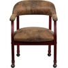 image:imageFlash Furniture Diamond Burgundy LeatherSoft Conference Chair with Accent Nail Trim and CastersBomber Jacket Brown Microfiber