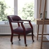 image:imageFlash Furniture Diamond Burgundy LeatherSoft Conference Chair with Accent Nail Trim and CastersBurgundy Leathersoft