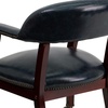 image:imageFlash Furniture Diamond Burgundy LeatherSoft Conference Chair with Accent Nail Trim and CastersNavy Vinyl