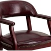 image:imageFlash Furniture Diamond Burgundy LeatherSoft Conference Chair with Accent Nail Trim and CastersOxblood Vinyl
