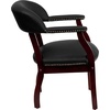 image:imageFlash Furniture Diamond Burgundy LeatherSoft Conference Chair with Accent Nail TrimBlack Leathersoft