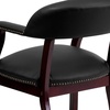 image:imageFlash Furniture Diamond Burgundy LeatherSoft Conference Chair with Accent Nail TrimBlack Leathersoft
