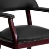 image:imageFlash Furniture Diamond Burgundy LeatherSoft Conference Chair with Accent Nail TrimBlack Leathersoft