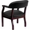 image:imageFlash Furniture Diamond Burgundy LeatherSoft Conference Chair with Accent Nail TrimBlack Leathersoft