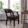 image:imageFlash Furniture Diamond Burgundy LeatherSoft Conference Chair with Accent Nail TrimBlack Vinyl