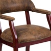 image:imageFlash Furniture Diamond Burgundy LeatherSoft Conference Chair with Accent Nail TrimBomber Jacket Brown Microfiber