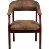 image:imageFlash Furniture Diamond Burgundy LeatherSoft Conference Chair with Accent Nail TrimBomber Jacket Brown Microfiber