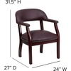 image:imageFlash Furniture Diamond Burgundy LeatherSoft Conference Chair with Accent Nail TrimBurgundy Leathersoft