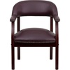image:imageFlash Furniture Diamond Burgundy LeatherSoft Conference Chair with Accent Nail TrimBurgundy Leathersoft