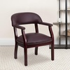 image:imageFlash Furniture Diamond Burgundy LeatherSoft Conference Chair with Accent Nail TrimBurgundy Leathersoft