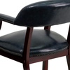 image:imageFlash Furniture Diamond Burgundy LeatherSoft Conference Chair with Accent Nail TrimNavy Vinyl