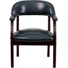 image:imageFlash Furniture Diamond Burgundy LeatherSoft Conference Chair with Accent Nail TrimNavy Vinyl