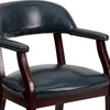 image:imageFlash Furniture Diamond Burgundy LeatherSoft Conference Chair with Accent Nail TrimNavy Vinyl