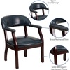 image:imageFlash Furniture Diamond Burgundy LeatherSoft Conference Chair with Accent Nail TrimNavy Vinyl