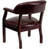 image:imageFlash Furniture Diamond Burgundy LeatherSoft Conference Chair with Accent Nail TrimOxblood Vinyl