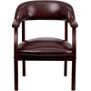 image:imageFlash Furniture Diamond Burgundy LeatherSoft Conference Chair with Accent Nail TrimOxblood Vinyl