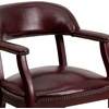 image:imageFlash Furniture Diamond Burgundy LeatherSoft Conference Chair with Accent Nail TrimOxblood Vinyl