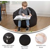 image:imageFlash Furniture Dillon Small Teal Furry Bean Bag Chair for Kids and TeensBlack