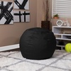 image:imageFlash Furniture Dillon Small Teal Furry Bean Bag Chair for Kids and TeensBlack