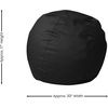 image:imageFlash Furniture Dillon Small Teal Furry Bean Bag Chair for Kids and TeensBlack