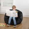 image:imageFlash Furniture Dillon Small Teal Furry Bean Bag Chair for Kids and TeensBlack Furry