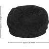 image:imageFlash Furniture Dillon Small Teal Furry Bean Bag Chair for Kids and TeensBlack Furry