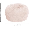 image:imageFlash Furniture Dillon Small Teal Furry Bean Bag Chair for Kids and TeensBlush Furry