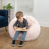 image:imageFlash Furniture Dillon Small Teal Furry Bean Bag Chair for Kids and TeensBlush Furry