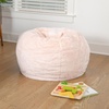 image:imageFlash Furniture Dillon Small Teal Furry Bean Bag Chair for Kids and TeensBlush Furry