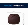 image:imageFlash Furniture Dillon Small Teal Furry Bean Bag Chair for Kids and TeensBrown