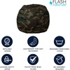 image:imageFlash Furniture Dillon Small Teal Furry Bean Bag Chair for Kids and TeensCamouflage