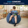 image:imageFlash Furniture Dillon Small Teal Furry Bean Bag Chair for Kids and TeensDenim