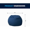 image:imageFlash Furniture Dillon Small Teal Furry Bean Bag Chair for Kids and TeensDenim