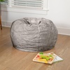 image:imageFlash Furniture Dillon Small Teal Furry Bean Bag Chair for Kids and TeensGray Furry