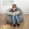 image:imageFlash Furniture Dillon Small Teal Furry Bean Bag Chair for Kids and TeensGray Furry