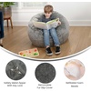 image:imageFlash Furniture Dillon Small Teal Furry Bean Bag Chair for Kids and TeensGray Furry