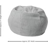 image:imageFlash Furniture Dillon Small Teal Furry Bean Bag Chair for Kids and TeensGray Sherpa