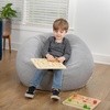 image:imageFlash Furniture Dillon Small Teal Furry Bean Bag Chair for Kids and TeensGray Sherpa