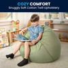 image:imageFlash Furniture Dillon Small Teal Furry Bean Bag Chair for Kids and TeensGreen Dot