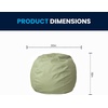 image:imageFlash Furniture Dillon Small Teal Furry Bean Bag Chair for Kids and TeensGreen Dot