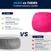 image:imageFlash Furniture Dillon Small Teal Furry Bean Bag Chair for Kids and TeensHot Pink