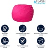 image:imageFlash Furniture Dillon Small Teal Furry Bean Bag Chair for Kids and TeensHot Pink