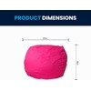 image:imageFlash Furniture Dillon Small Teal Furry Bean Bag Chair for Kids and TeensHot Pink