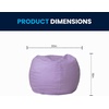 image:imageFlash Furniture Dillon Small Teal Furry Bean Bag Chair for Kids and TeensLavender Dot