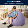 image:imageFlash Furniture Dillon Small Teal Furry Bean Bag Chair for Kids and TeensLavender Dot