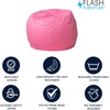 image:imageFlash Furniture Dillon Small Teal Furry Bean Bag Chair for Kids and TeensLight Pink